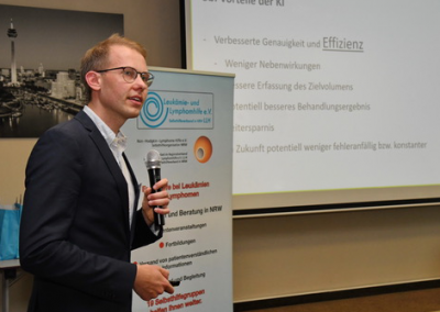 Vortrag Dr. med. Sebastian Lohmann zu KI in der Strahlentherapie